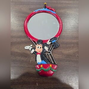 Walt Disney Mickey Mouse Cast Iron Mirror Room Decor Vintage 70s